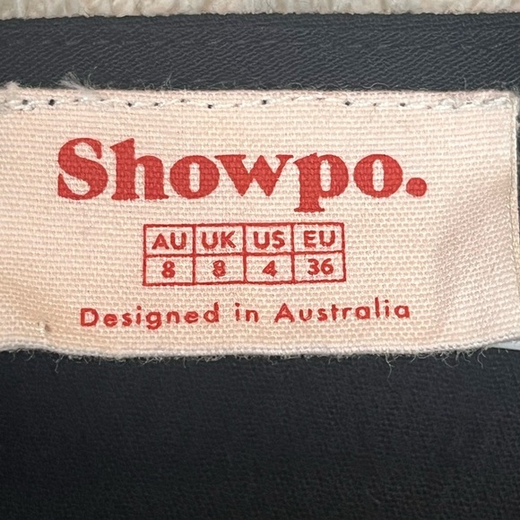 ShowPo Black Rayon Shorts Romper Faux Wrap Jumpsuit Sz 4 - Picture 7 of 16